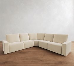 Larkspur Power Reclining L-Shaped Wedge Sectional - Storage Available (142&quot;-155&quot;)