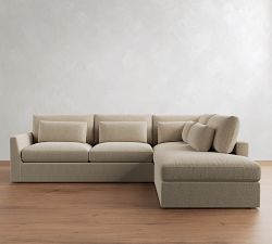 Westwood Fin Arm Deep Seat Return Bumper Sectional (122&quot;-134&quot;)