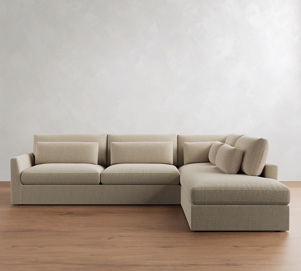 Westwood Fin Arm Deep Seat Return Bumper Sectional (122&quot;-134&quot;)