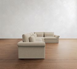 Westwood Roll Arm Deep Seat 3-Piece Wedge Sectional (131&quot;&ndash;146&quot;)