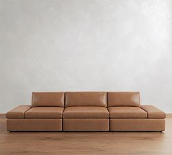 Dream Leather Adjustable Sofa (144")