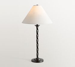 Harper Twisted Metal Table Lamp (24&quot;)