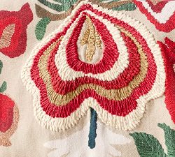 Celine Embroidered Cotton Table Runner