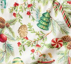 Nostalgic Christmas Icon Cotton Table Runner