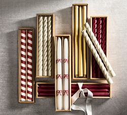 Bow Taper Candle - Set of 2