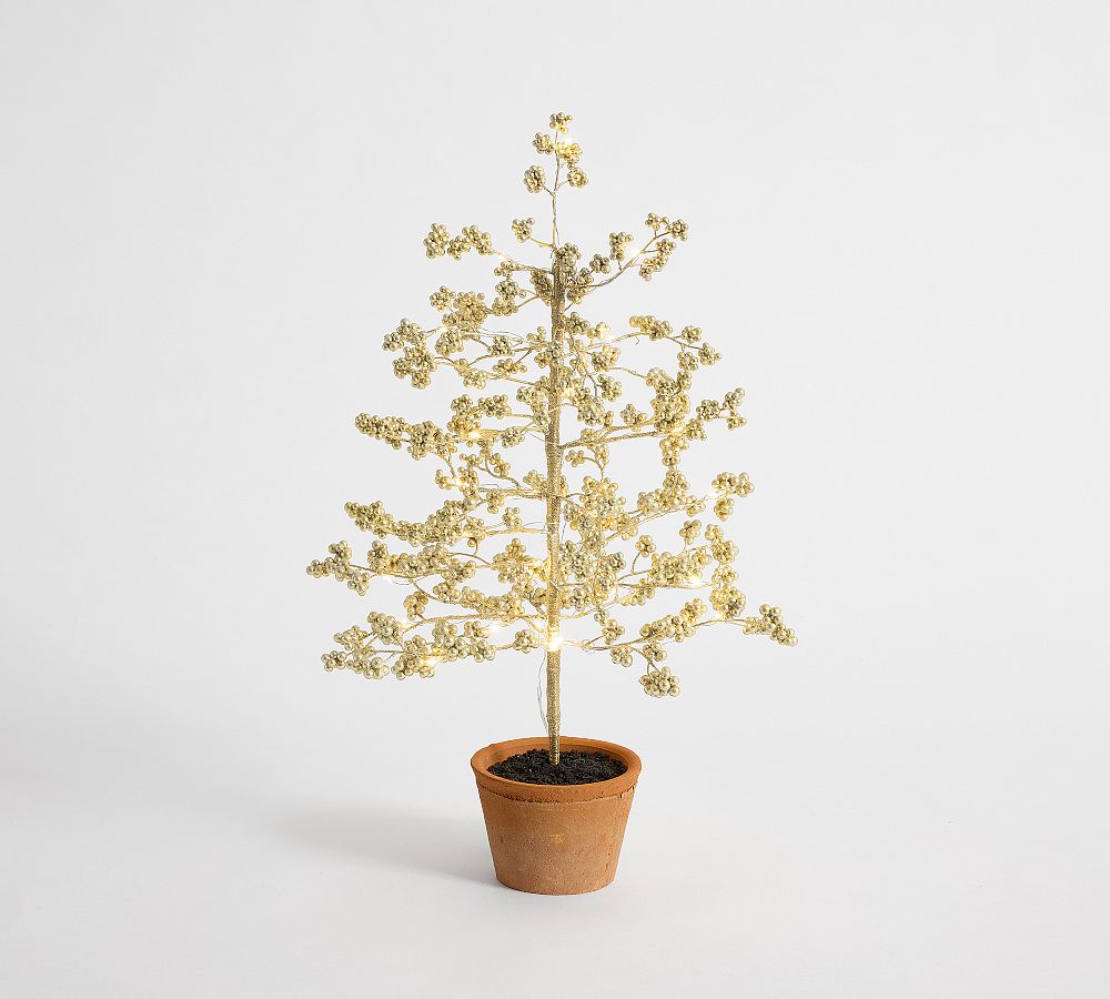 Lit Blissful Berry Tree