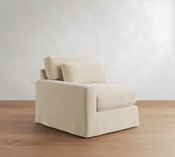 Build Your Own PB Comfort Modern Square Arm Deep Seat Slipcovered Sectional Components