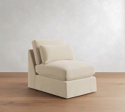 Build Your Own PB Comfort Modern Square Arm Deep Seat Slipcovered Sectional Components