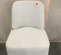 Open Box: Layton Fully Upholstered Dining Side Chair - Performance Boucle Oatmeal