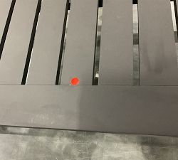 Open Box: Malibu Metal Rectangular Outdoor Coffee Table (45") - Black