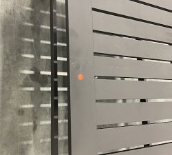 Open Box: Malibu Metal Rectangular Outdoor Coffee Table (45") - Black