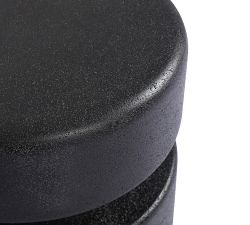 Darien Geometric Stone Accent Table (14")