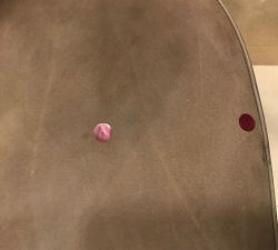 Open Box: Maison Leather Counter Height Bar Stool (24") - Nubuck Camel