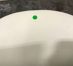 Open Box: Preston Leather Swivel Chair, Individual - Chalk Signature