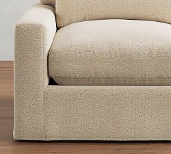 PB Comfort Modern Deep Square Arm Sectional Component Replacement Slipcovers