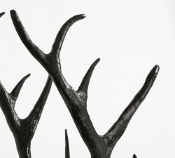 Bronze Antler Fireplace Log Holder