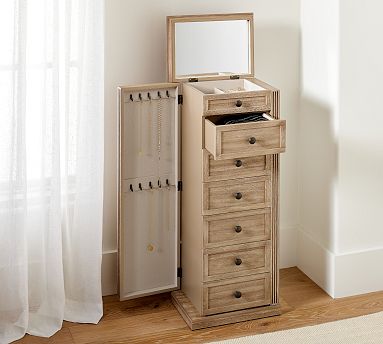 Livingston Standing Jewelry Organizer Pottery Barn