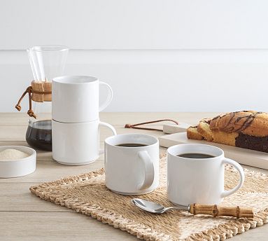 Mason Stoneware Mugs - Ivory
