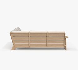 Modern Farmhouse 2-Piece Sofa Outdoor Sectional Set (134")