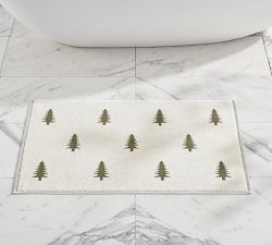Pine Tree Jacquard Bath Rug