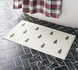 Pine Tree Jacquard Bath Rug