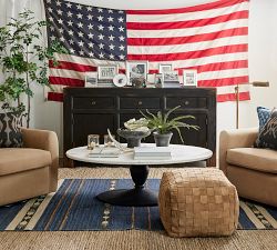Chapman Oval Marble Coffee Table (52&quot;)