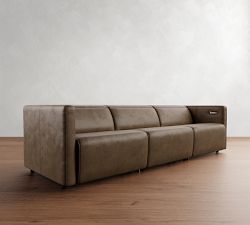 Tucker Leather Power Reclining Sofa (74&quot;&ndash;107&quot;)