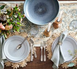 Abaca Handcrafted Flower Placemats - Set of 4