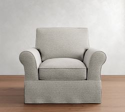 PB Comfort Roll Arm Slipcovered Chair