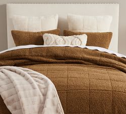 Teddy Faux Fur Quilted Sham
