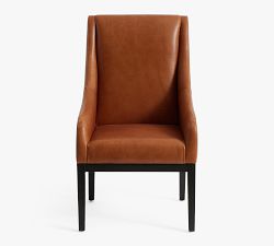 York Leather Dining Armchair