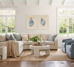 Pearce Modern Square Arm 3-Piece L-Shaped Sectional (118&quot;)