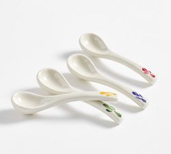 Puebla Porcelain Spoons - Mixed Set of 4