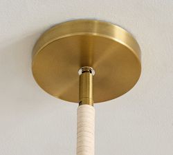 Marion Woven Scalloped Pendant (34&quot;)