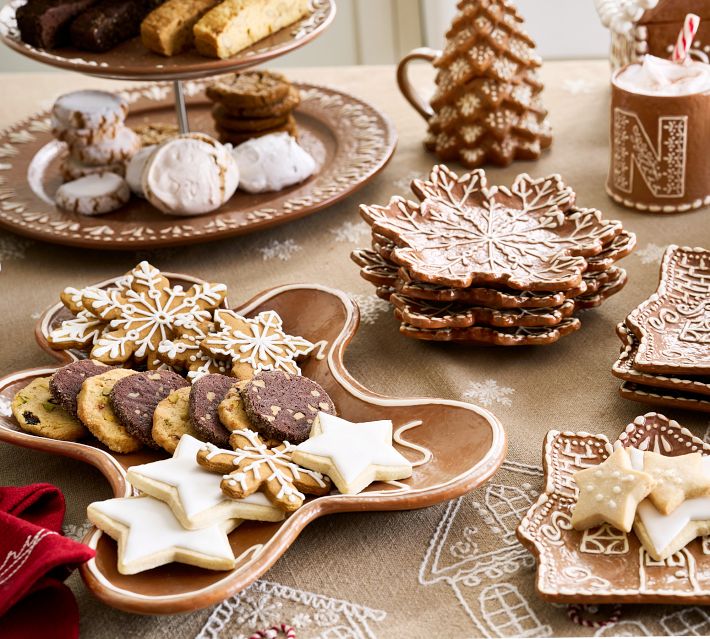 Mr. Spice Gingerbread Stoneware Serving Platter | Pottery Barn
