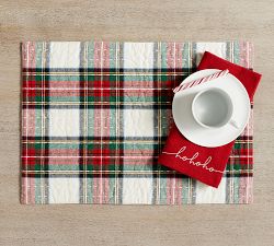 Stewart Plaid Quilted Cotton Placemats