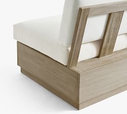 Indio Eucalyptus Modern Platform 3-Piece Modular Outdoor Sectional (91")