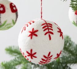 Nordic Woodland Felt Ornaments Set Of 3
