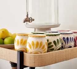 Puebla Porcelain Cantarito Jars - Set of 4