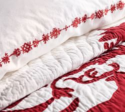 Tahoe Embroidered Cotton Duvet Cover