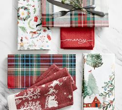 Christmas in the Country Cotton Napkins - Set of 4