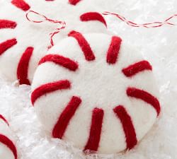 Felt Peppermint Chip Ornament