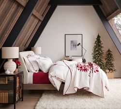 Tahoe Embroidered Cotton Duvet Cover