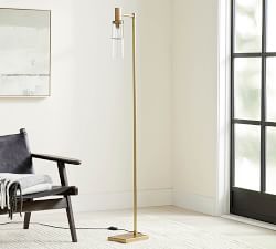 Essex Recycled Glass Floor Lamp (62")