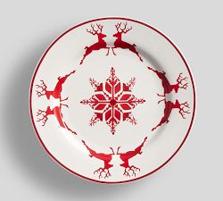 Tahoe Fair Isle Icon Stoneware Salad Plates - Set of 4