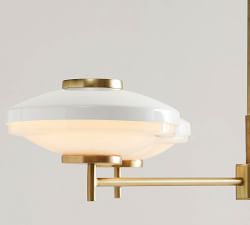 Hampshire Milk Glass 4-Light Chandelier (36&quot;)