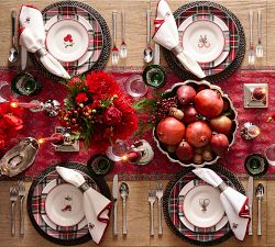 Stewart Plaid 16-Piece Dinnerware Set