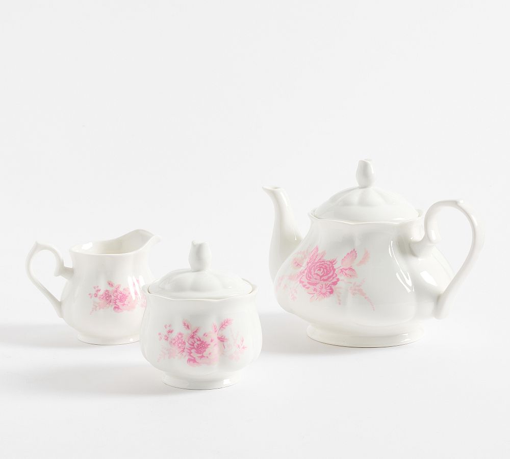 LoveShackFancy Rose Porcelain Tea Set
