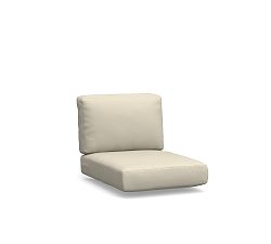 Cushion Cover Only: Huntington Outdoor Sectional RA/LA Square Arm, High Performance Canvas; Natural