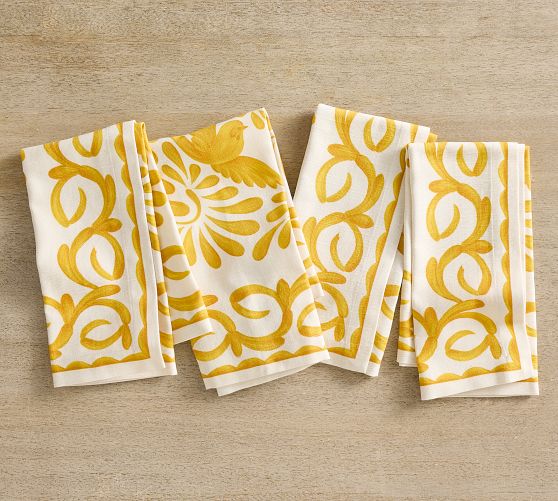 Puebla Organic Cotton Napkins - Set of 4